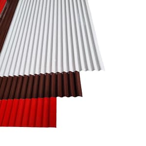 ورق شیروانی کرکره ای طرح سینوسی رنگی