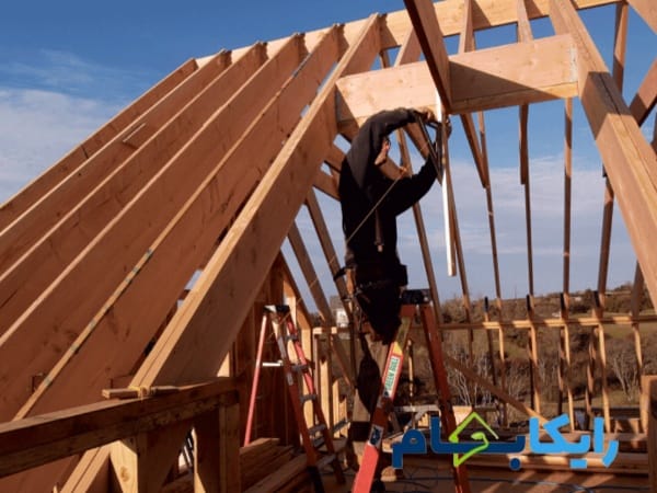 نحوه اجرای سقف شیروانی چوبی