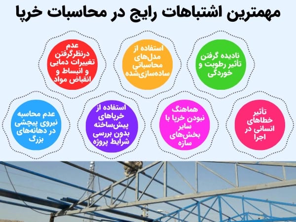 مهمترین اشتباهات رایج در محاسبات خرپا